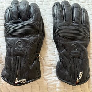 Bogner Fire & Ice Black Leather Gloves
